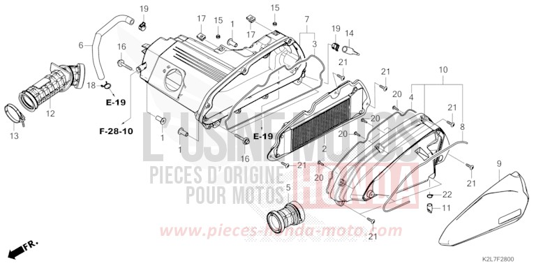 LUFTFILTER von ADV 350 IRIDIUM GRAY METALLIC (NHC65) von 2026